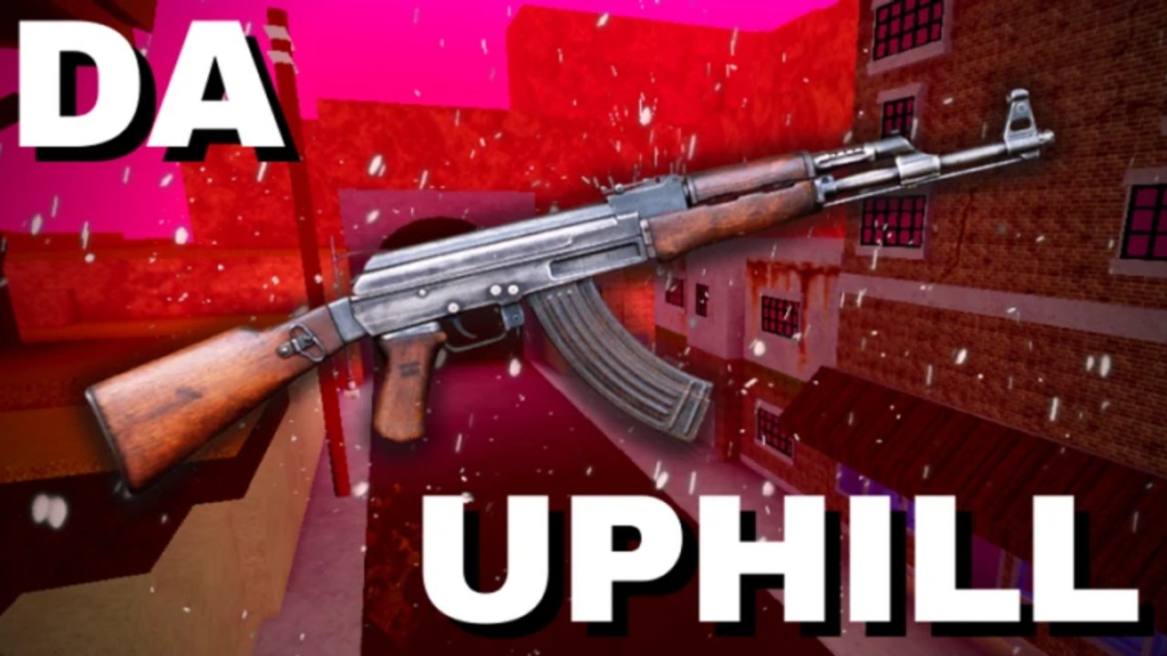 Official Da Uphill thumbnail showing an AK over the brick street map